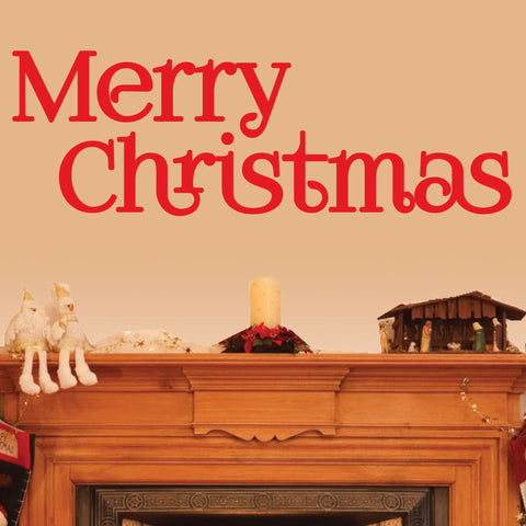 Christmas Decor Wall Decal - 0020 Merry Christmas Decor - Merry Christmas Wall Decor - Christmas